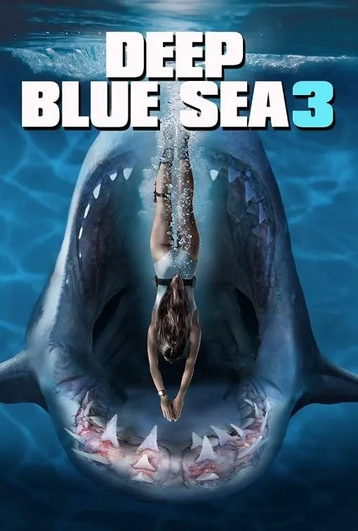 Deep Blue Sea 3 thriller movie poster available on Shack TV