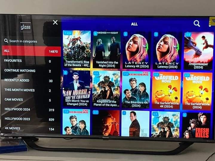 Customer streaming live football game on tablet using Shack TV service